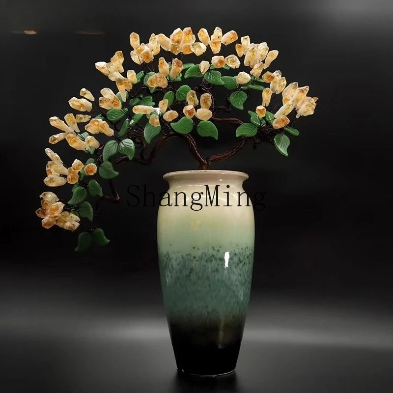 FG citrine fortune tree lucky ornament, living room TV cabinet, high-end housewarming gift
FG citrine fortune tree lucky ornament, living room TV cabinet, high-end housewarming gift