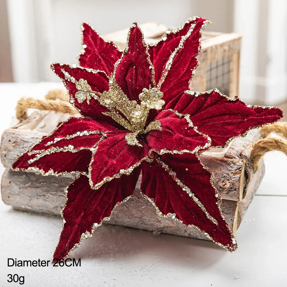 Handmade Flannel Simulation Christmas Flower Ornament For Festive Tree Wedding Decoration DIY Christmas Tree Silk Flowers
Handmade Flannel Simulation Christmas Flower Ornament For Festive Tree Wedding Decoration DIY Christmas Tree Silk Flowers