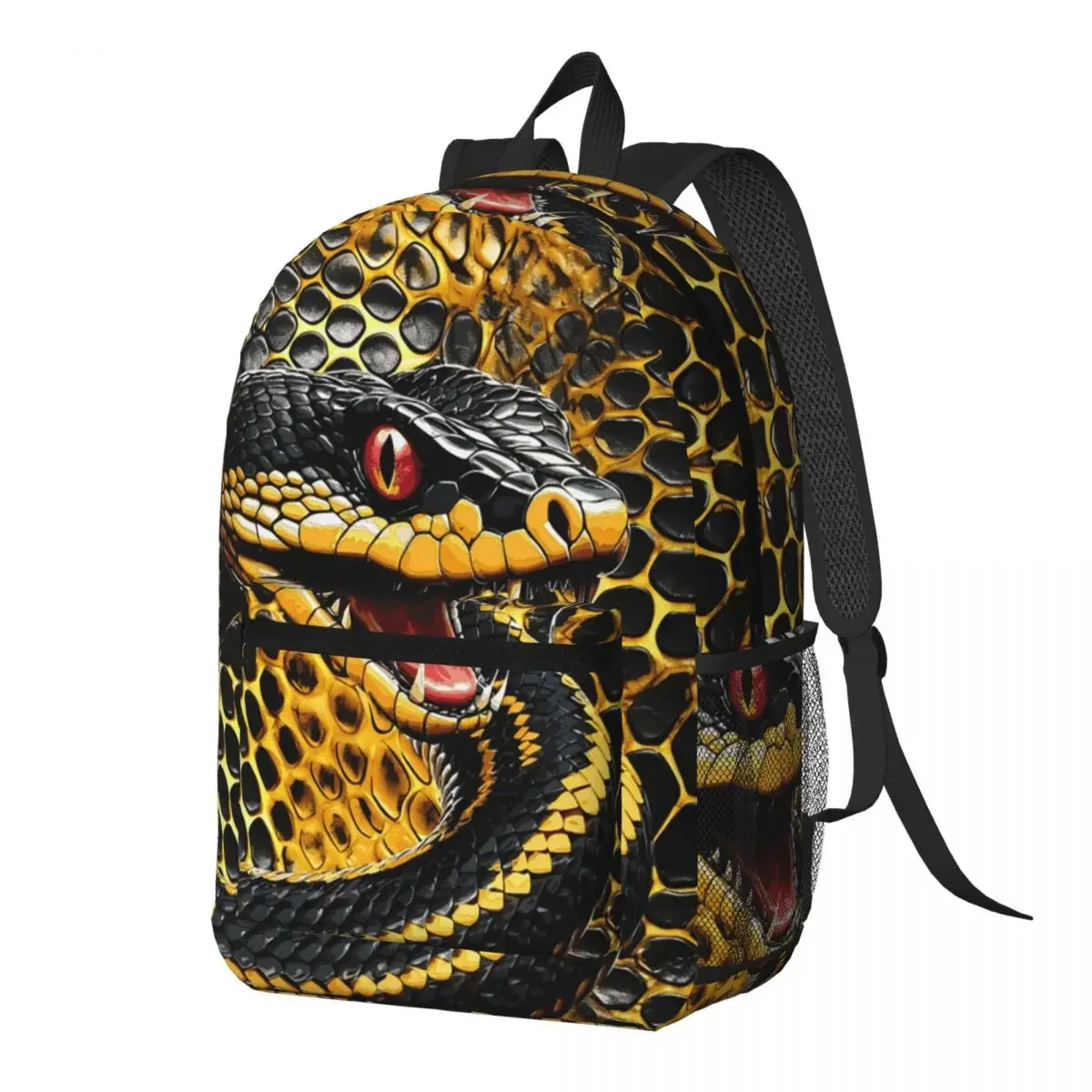 Black Gold Scary Snake Backpack Daypack Large Capacity Kids BookBag School Bag Shoulder Bags for Men Women
Black Gold Scary Snake Backpack Daypack Large Capacity Kids BookBag School Bag Shoulder Bags for Men Women