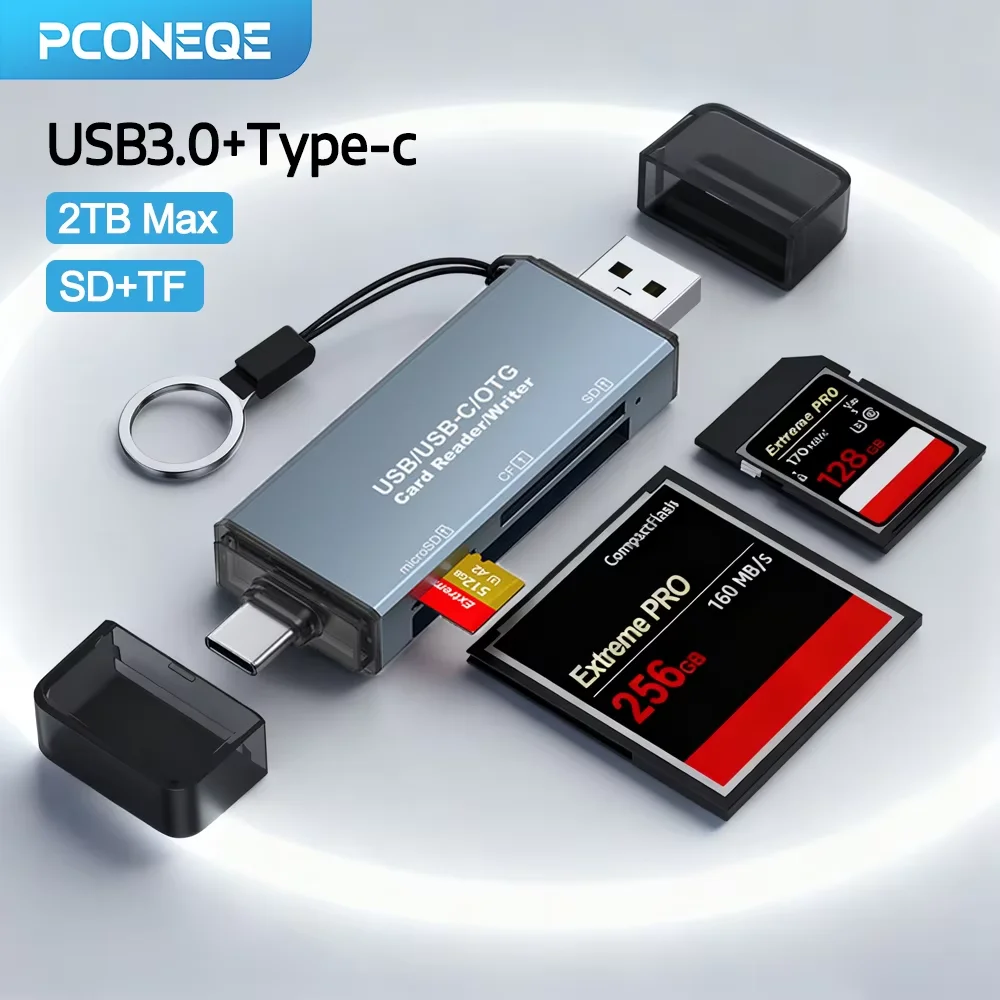 PCONEQE Card Reader USB 3.0 SD/Micro SD TF Memory Card Adapter for PC Laptop Accessories Smart Memory Cardreader SD Card Reader
PCONEQE Card Reader USB 3.0 SD/Micro SD TF Memory Card Adapter for PC Laptop Accessories Smart Memory Cardreader SD Card Reader