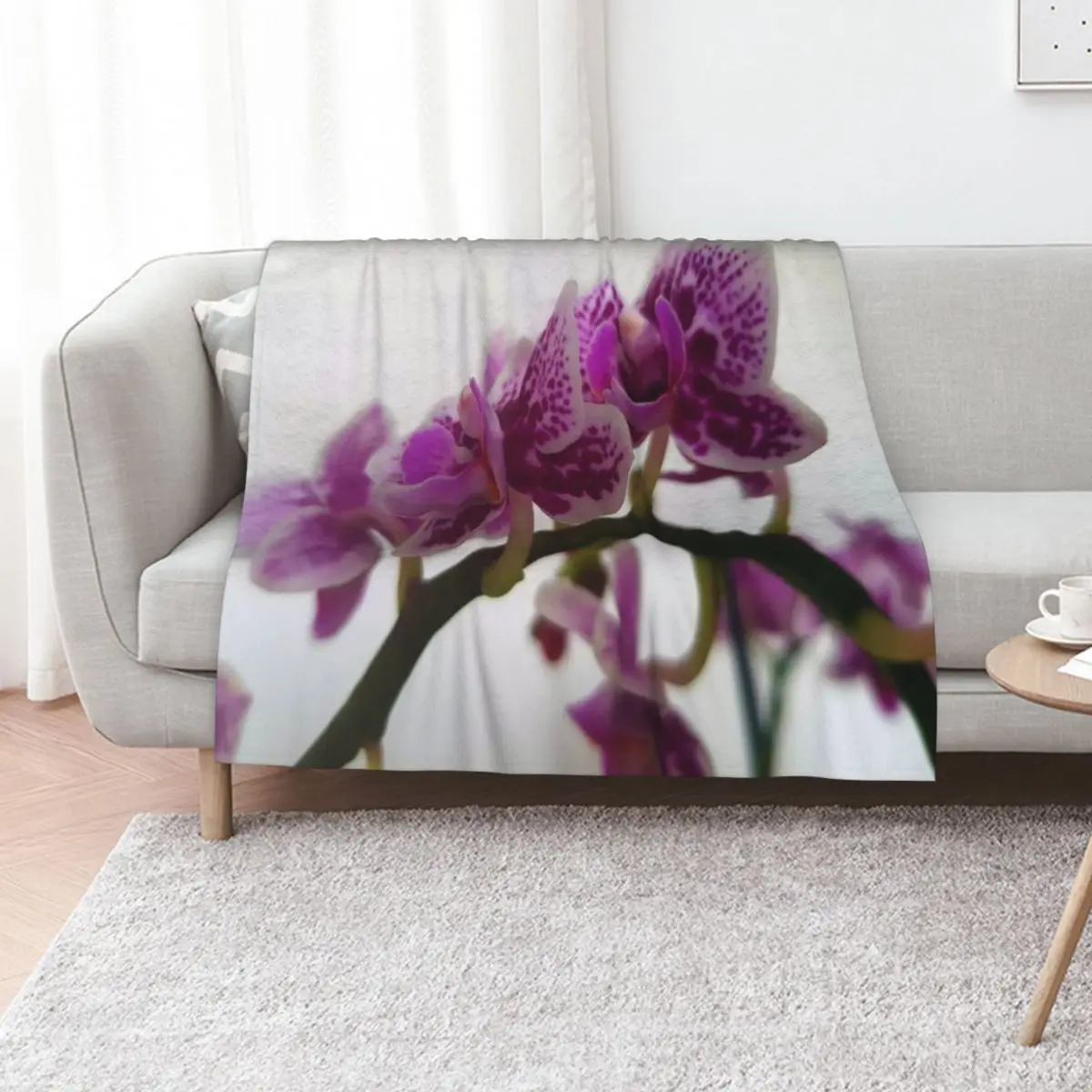 White or Purple Orchid on branch Throw Blanket Flannel Blankets For Baby Cute bed plaid Blankets
White or Purple Orchid on branch Throw Blanket Flannel Blankets For Baby Cute bed plaid Blankets