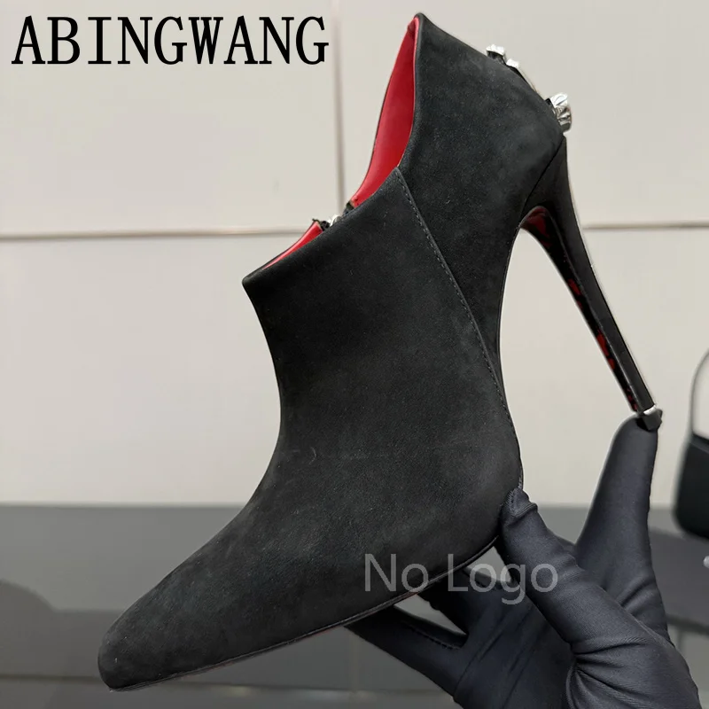 Spring Autumn New Suede Leather Thin High Heel Long boots Pointed Toe Sliver Heel Pumps Sexy Party Shoes For Women Mujer
Spring Autumn New Suede Leather Thin High Heel Long boots Pointed Toe Sliver Heel Pumps Sexy Party Shoes For Women Mujer