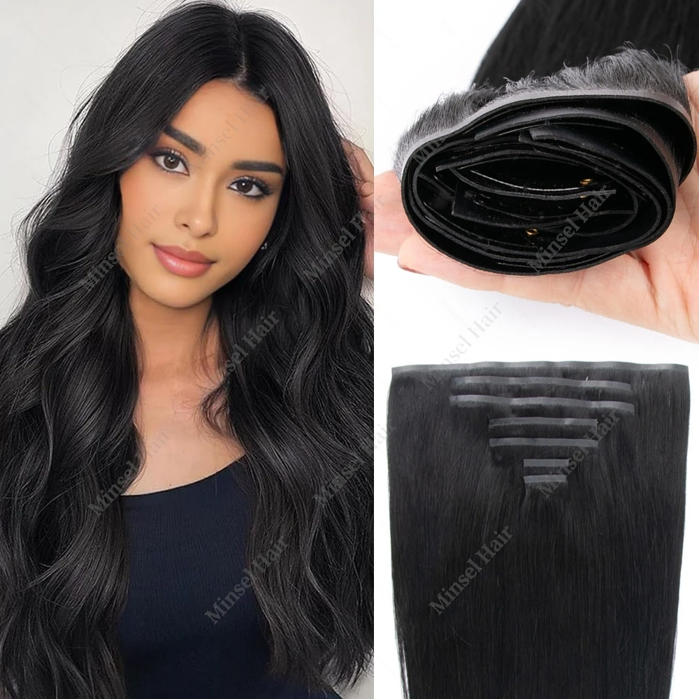 PU Clip ins Human Hair Premium Remy Clip in Extensions On Tape Weft Silk Straight European Real Natural Hair 14-24inch 7pcs 110G
PU Clip ins Human Hair Premium Remy Clip in Extensions On Tape Weft Silk Straight European Real Natural Hair 14-24inch 7pcs 110G