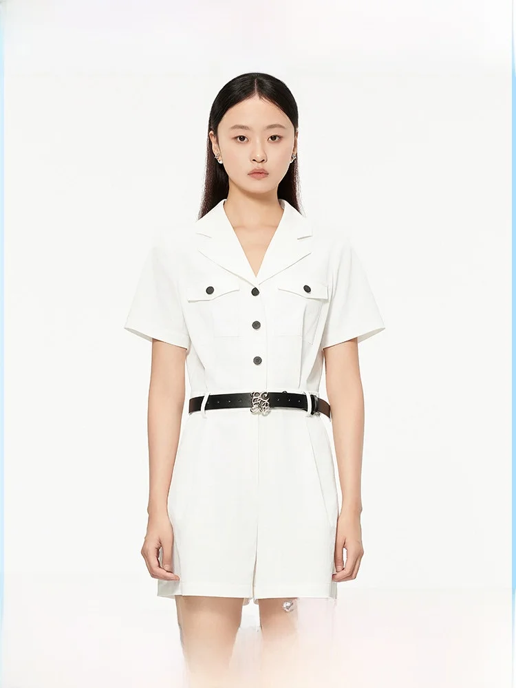 Peoleo White High Waist V-Neck Women's Romper Fashionable Summer New Arrival Straight Leg Short Pants Polyester Fiber
Peoleo White High Waist V-Neck Women's Romper Fashionable Summer New Arrival Straight Leg Short Pants Polyester Fiber