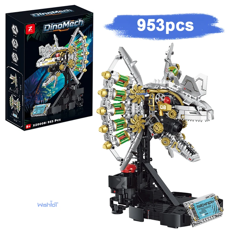 Дилофозавр, механическая модель черепа, 953 шт., сборочные блоки из мелких частиц, электрическая версия, робот-динозавр, игрушка в подарок
Дилофозавр, механическая модель черепа, 953 шт., сборочные блоки из мелких частиц, электрическая версия, робот-динозавр, игрушка в подарок