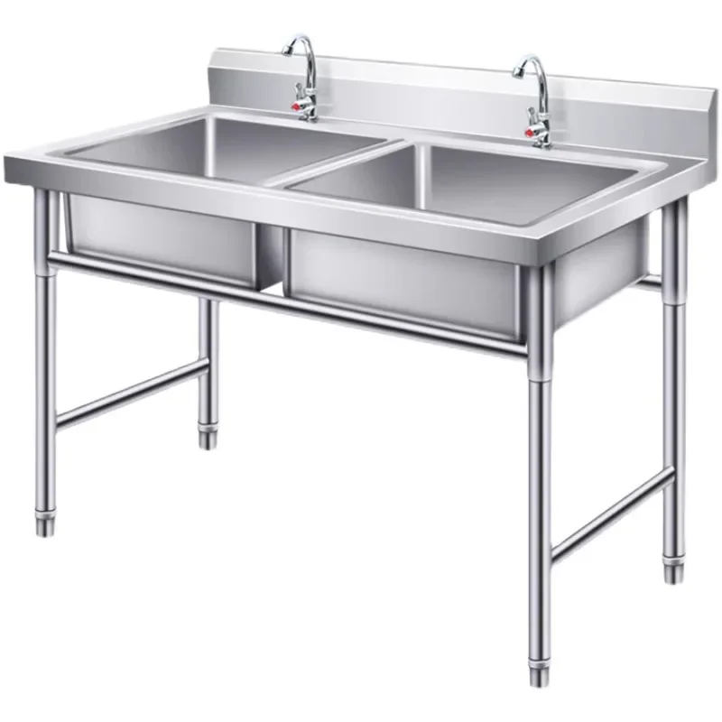 304 thickened stainless steel sink single double three platform sink household and commercial dishwashing and vegetable washing
304 thickened stainless steel sink single double three platform sink household and commercial dishwashing and vegetable washing