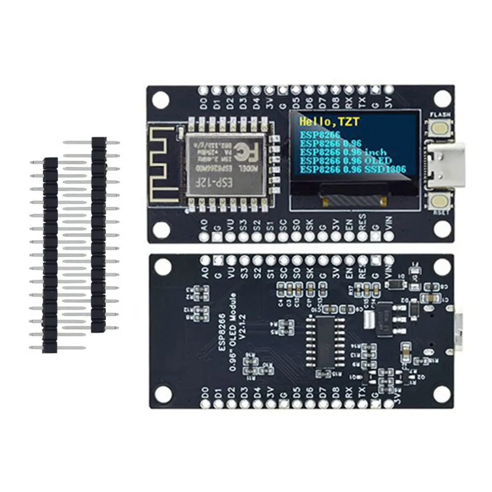NEW 0.96inch ESP8266 Board CH340 NodeMCU OLED Display Board OLED Display Module DIY Electronics
NEW 0.96inch ESP8266 Board CH340 NodeMCU OLED Display Board OLED Display Module DIY Electronics