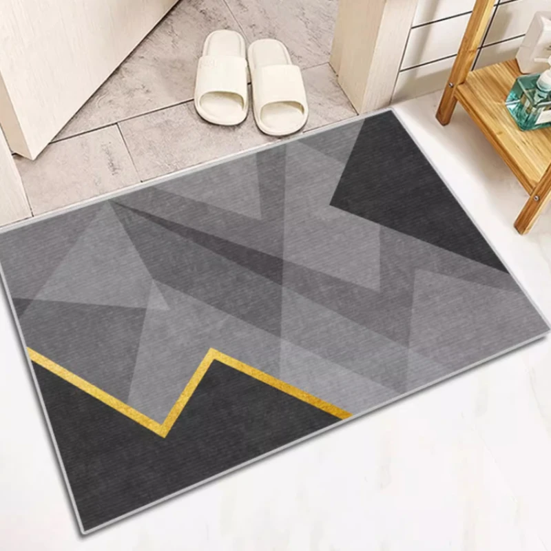 Modern Minimalist Doormat Creative Geometric Carpet Art Living Room Bedroom Foot Mat Gray Easy To Care Dirt Resistant Rug Tapete
Modern Minimalist Doormat Creative Geometric Carpet Art Living Room Bedroom Foot Mat Gray Easy To Care Dirt Resistant Rug Tapete