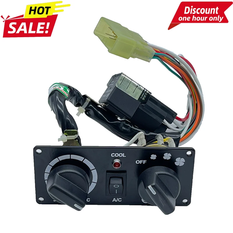 Excavator Parts for Longking LG60 Liugong for Sany SY60 65 Switch Air Conditioning Panel Controller 12V
Excavator Parts for Longking LG60 Liugong for Sany SY60 65 Switch Air Conditioning Panel Controller 12V