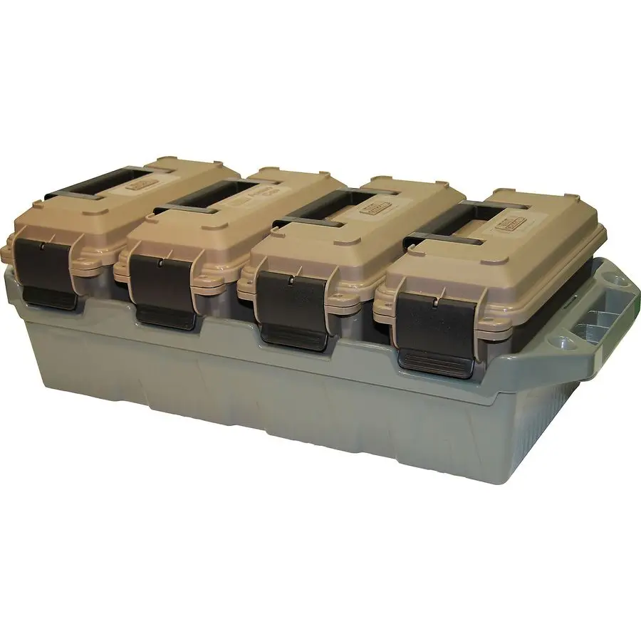AC4C 4 can Ammo Crate, Convenient size, Stackable, easy carry and transport of 30 caliber ammo, Rugged tactical carrying crate,
AC4C 4 can Ammo Crate, Convenient size, Stackable, easy carry and transport of 30 caliber ammo, Rugged tactical carrying crate,