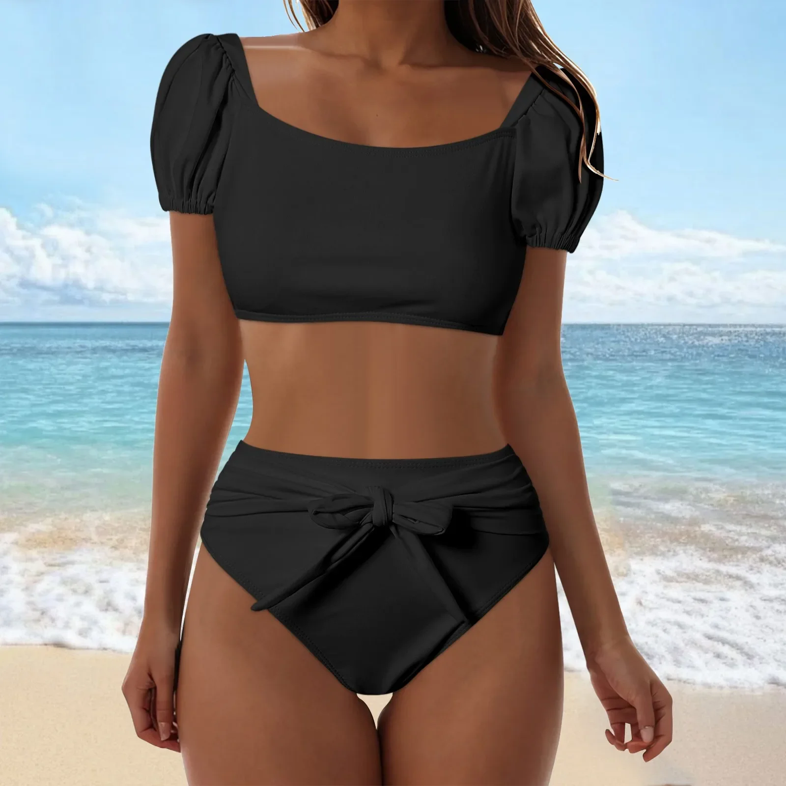 Женский купальник-танкини с высокой талией, сексуальный купальник из двух предметов с эффектом пуш-ап, винтажный купальник, два купальника-танкини, топы для женщин 
Женский купальник-танкини с высокой талией, сексуальный купальник из двух предметов с эффектом пуш-ап, винтажный купальник, два купальника-танкини, топы для женщин