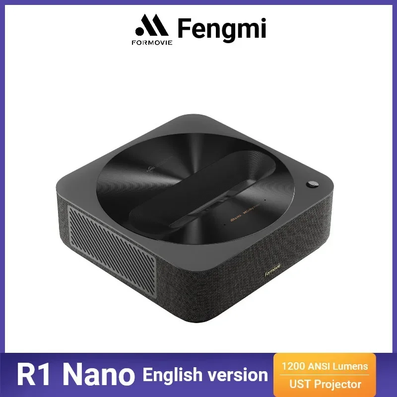 Top! Formoive Fengmi R1 Nano Projector Laser Ultra-Short Throw Projection TV 1200ANSI Lumens Support 4K Close Range Android Bea
Top! Formoive Fengmi R1 Nano Projector Laser Ultra-Short Throw Projection TV 1200ANSI Lumens Support 4K Close Range Android Bea