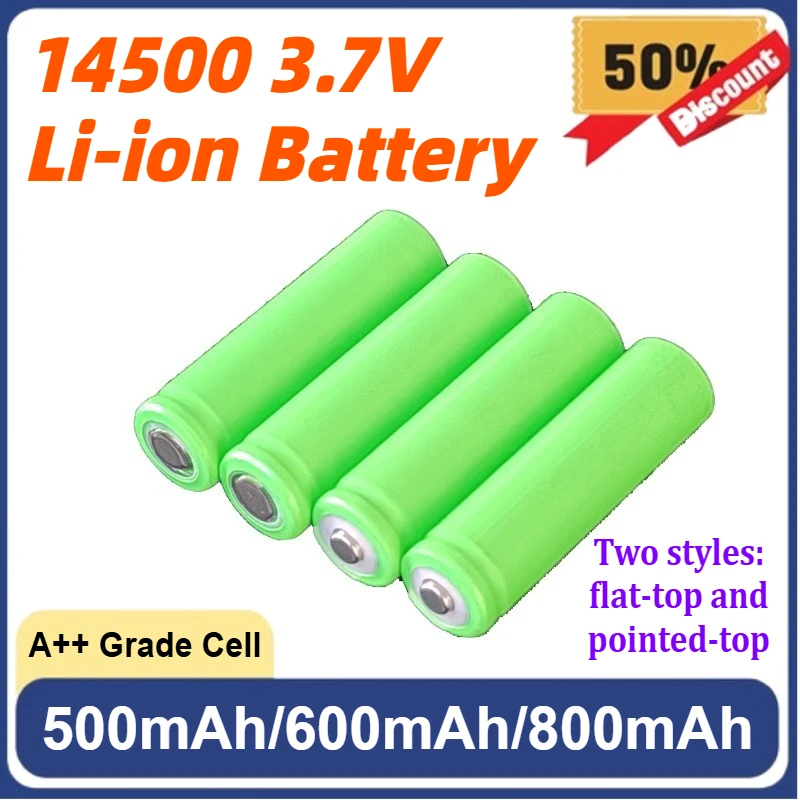 14500 Lithium Battery, 3.7V, 600mAh Rechargeable, Suitable for Mouse, Electronic Toys, Small Fan, Electric Toothbrush, Shaver,
14500 Lithium Battery, 3.7V, 600mAh Rechargeable, Suitable for Mouse, Electronic Toys, Small Fan, Electric Toothbrush, Shaver,