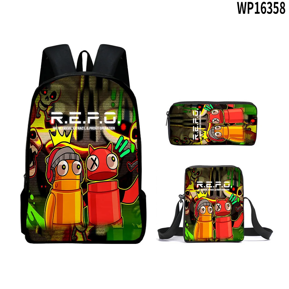 Harajuku Novelty Youthful R.E.P.O repo 3D Print 3pcs/Set Student Travel bags Laptop Daypack Backpack Shoulder Bag Pencil Case
Harajuku Novelty Youthful R.E.P.O repo 3D Print 3pcs/Set Student Travel bags Laptop Daypack Backpack Shoulder Bag Pencil Case
