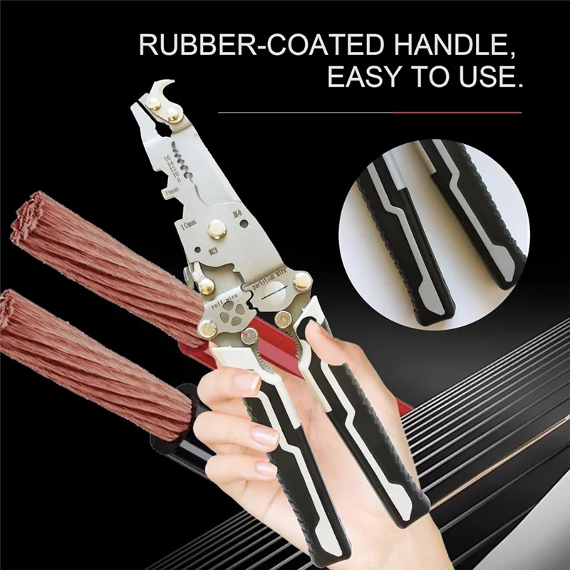 ABJN-Wire Stripper Crimper,18 In 1 Foldable Wire Stripper,Electric Wire Stripper,Quick Strip Wire Stripper
ABJN-Wire Stripper Crimper,18 In 1 Foldable Wire Stripper,Electric Wire Stripper,Quick Strip Wire Stripper