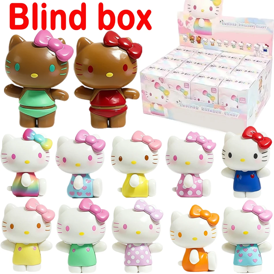 Kawaii Hallo Ki -tty Blind Box Summer Rainbow Candy Series Swimsuit Birthday Gift Anime Cartoon Desktop Decor Kid Toy
Kawaii Hallo Ki -tty Blind Box Summer Rainbow Candy Series Swimsuit Birthday Gift Anime Cartoon Desktop Decor Kid Toy
