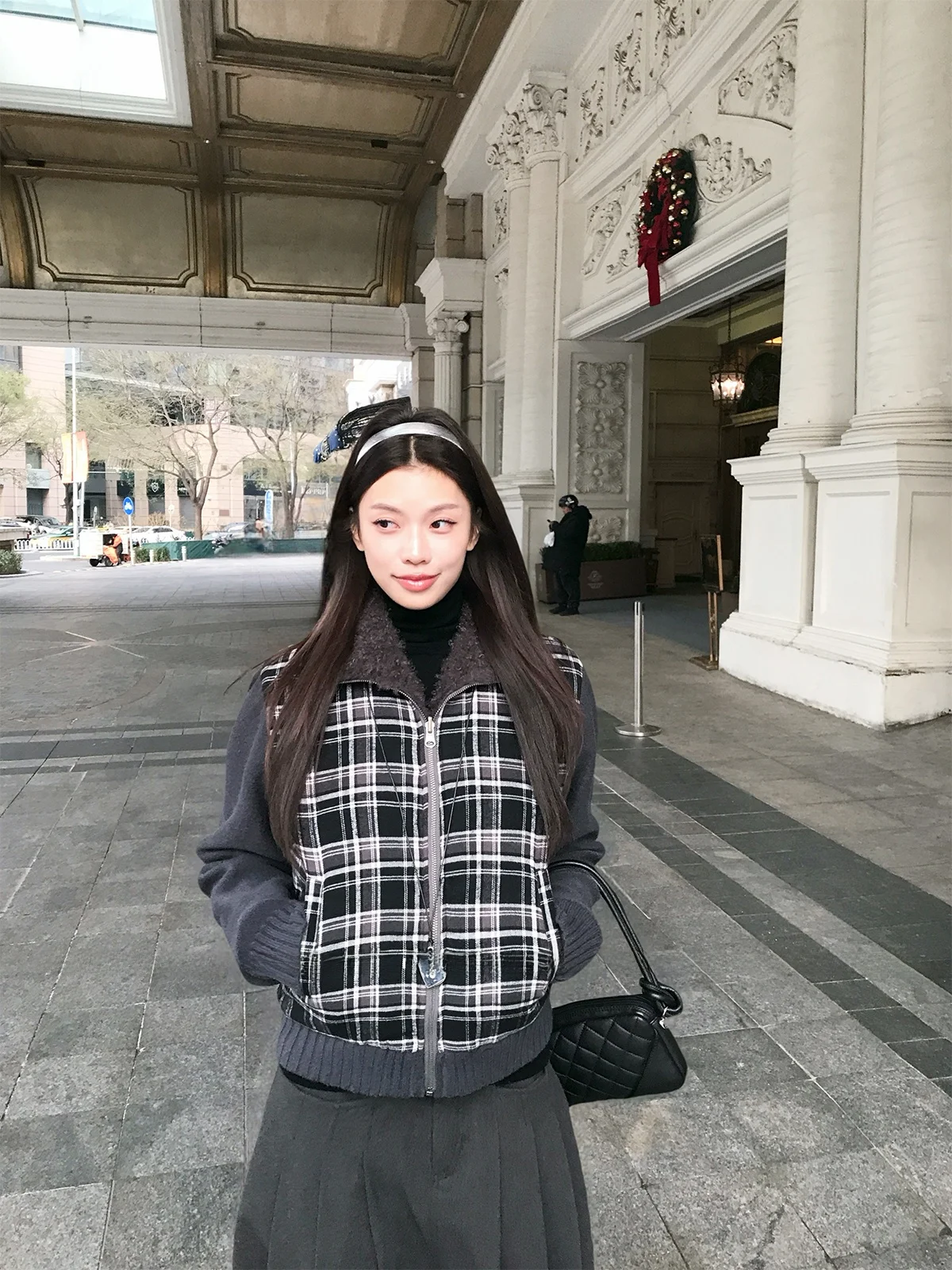 44AaSi Teddy Faux Fur ort Vest Double-Sided Wear Retro Sle Women's Outerwear Warmth Layering Faionable Plaid Pattern
44AaSi Teddy Faux Fur ort Vest Double-Sided Wear Retro Sle Women's Outerwear Warmth Layering Faionable Plaid Pattern