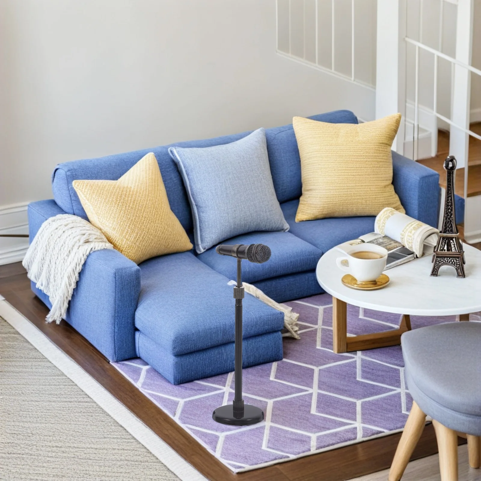 Miniature Microphone Prop Realistic Detail Retro Style for Dollhouse Musical Setup Compact Sturdy Metal Design Kids Pretend Play
Miniature Microphone Prop Realistic Detail Retro Style for Dollhouse Musical Setup Compact Sturdy Metal Design Kids Pretend Play