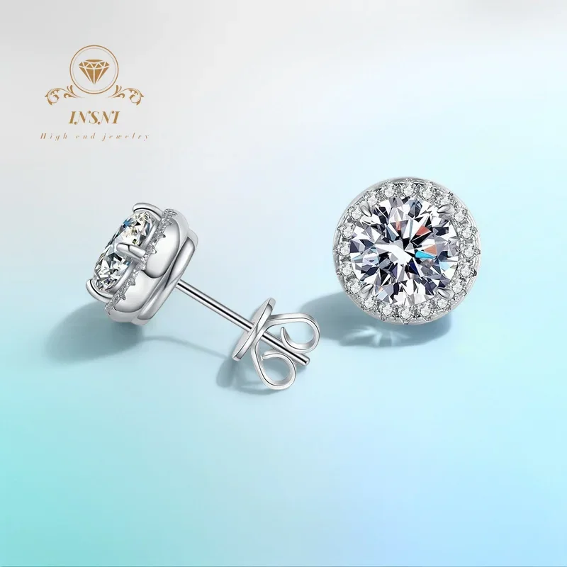 1Ct D Color S925 Round Halo Moissanite Stud Earrings Unisex Luxury Hypoallergenic Jewelry Gift GRA Certified Platinum Plated
1Ct D Color S925 Round Halo Moissanite Stud Earrings Unisex Luxury Hypoallergenic Jewelry Gift GRA Certified Platinum Plated