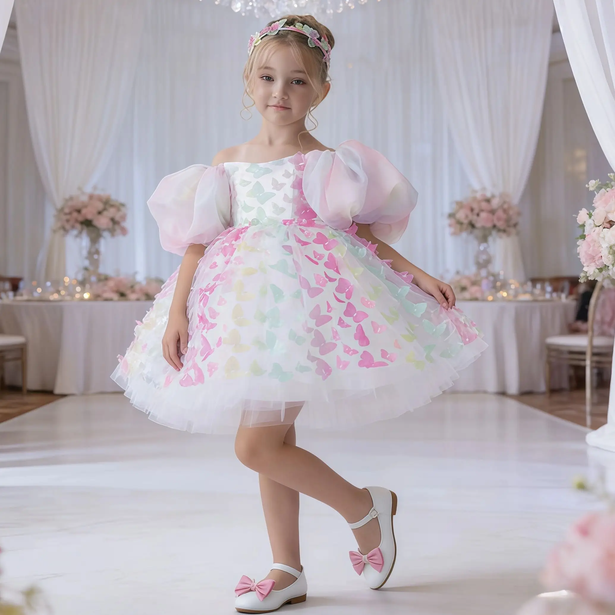 Платья принцессы с открытыми плечами и бантом в виде бабочки для девочек, нарядные платья для детей на день рождения, выпускной, первое причастие, свадьбу, вечеринку
Платья принцессы с открытыми плечами и бантом в виде бабочки для девочек, нарядные платья для детей на день рождения, выпускной, первое причастие, свадьбу, вечеринку