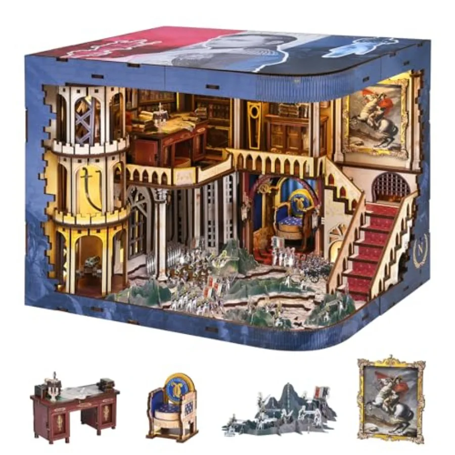 Book Nook Kit - 3D Wooden Puzzle for Adults Teens, DIY Miniature Dollhouse Bookshelf Decor in Natural Wood Color, Perfect Gift
Book Nook Kit - 3D Wooden Puzzle for Adults Teens, DIY Miniature Dollhouse Bookshelf Decor in Natural Wood Color, Perfect Gift