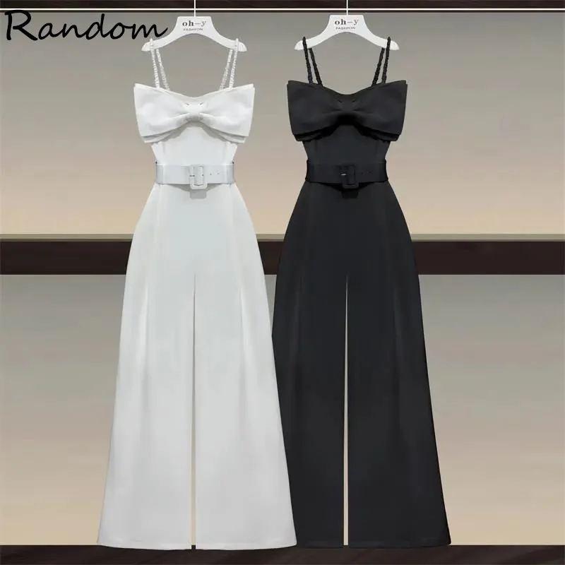 Ladies 2022 Summer Elegant Jumpsuit Big Bow Straight Pant Macacao Feminino Strapless Pocket Simple Woman Sleeveess Long Jumpsuit
Ladies 2022 Summer Elegant Jumpsuit Big Bow Straight Pant Macacao Feminino Strapless Pocket Simple Woman Sleeveess Long Jumpsuit