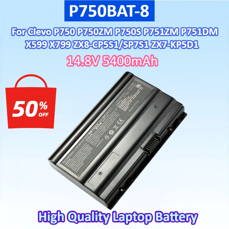 Новый аккумулятор для ноутбука P750BAT-8 для Clevo P750 P750ZM P750S P751ZM P751DM Terrans Force X599 X799 Hasee ZX8-CP5S1/SP7S1 ZX7-KP5D1
Новый аккумулятор для ноутбука P750BAT-8 для Clevo P750 P750ZM P750S P751ZM P751DM Terrans Force X599 X799 Hasee ZX8-CP5S1/SP7S1 ZX7-KP5D1