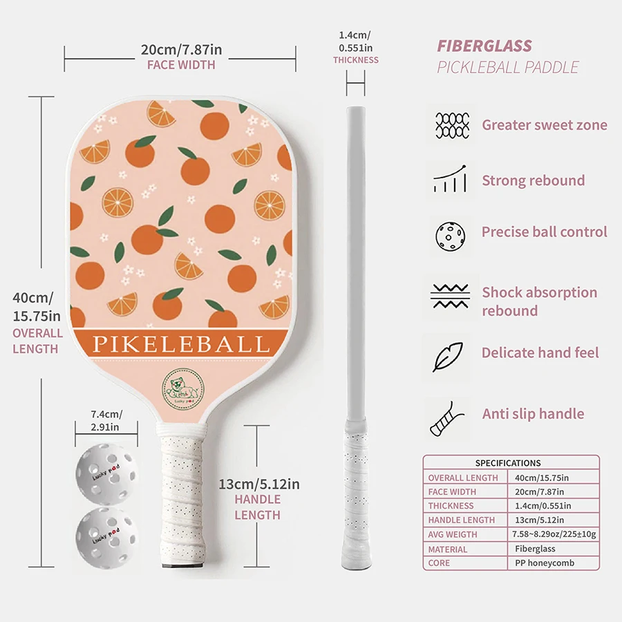 Pickleball Paddle Set Lightweight Pickleball Racket for Adults & Beginners Pickleball Paddle Set with 2 Balls Trendy Pattern
Pickleball Paddle Set Lightweight Pickleball Racket for Adults & Beginners Pickleball Paddle Set with 2 Balls Trendy Pattern