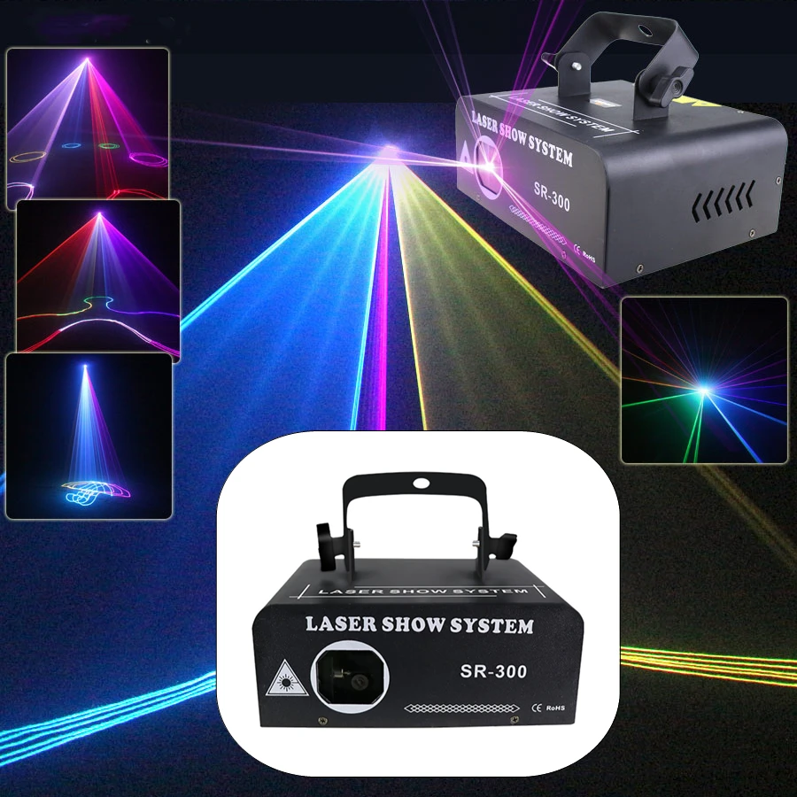 300MW Animation RGB Laser Beam Disco Stage Lighting Light Pattern Projector DMX512 DJ Dance Bar KTV Wedding Party Effect Show
300MW Animation RGB Laser Beam Disco Stage Lighting Light Pattern Projector DMX512 DJ Dance Bar KTV Wedding Party Effect Show