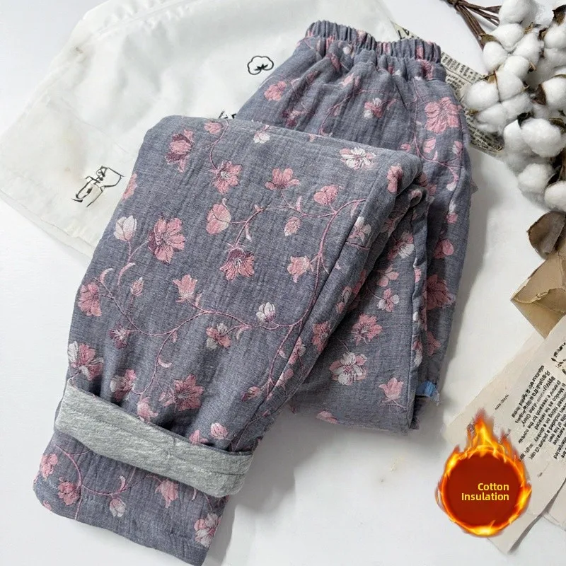 Женские зимние утепленные повседневные свободные прямые хлопковые брюки с ретро-принтом, длинные брюки с высокой талией, модный дизайн
Женские зимние утепленные повседневные свободные прямые хлопковые брюки с ретро-принтом, длинные брюки с высокой талией, модный дизайн