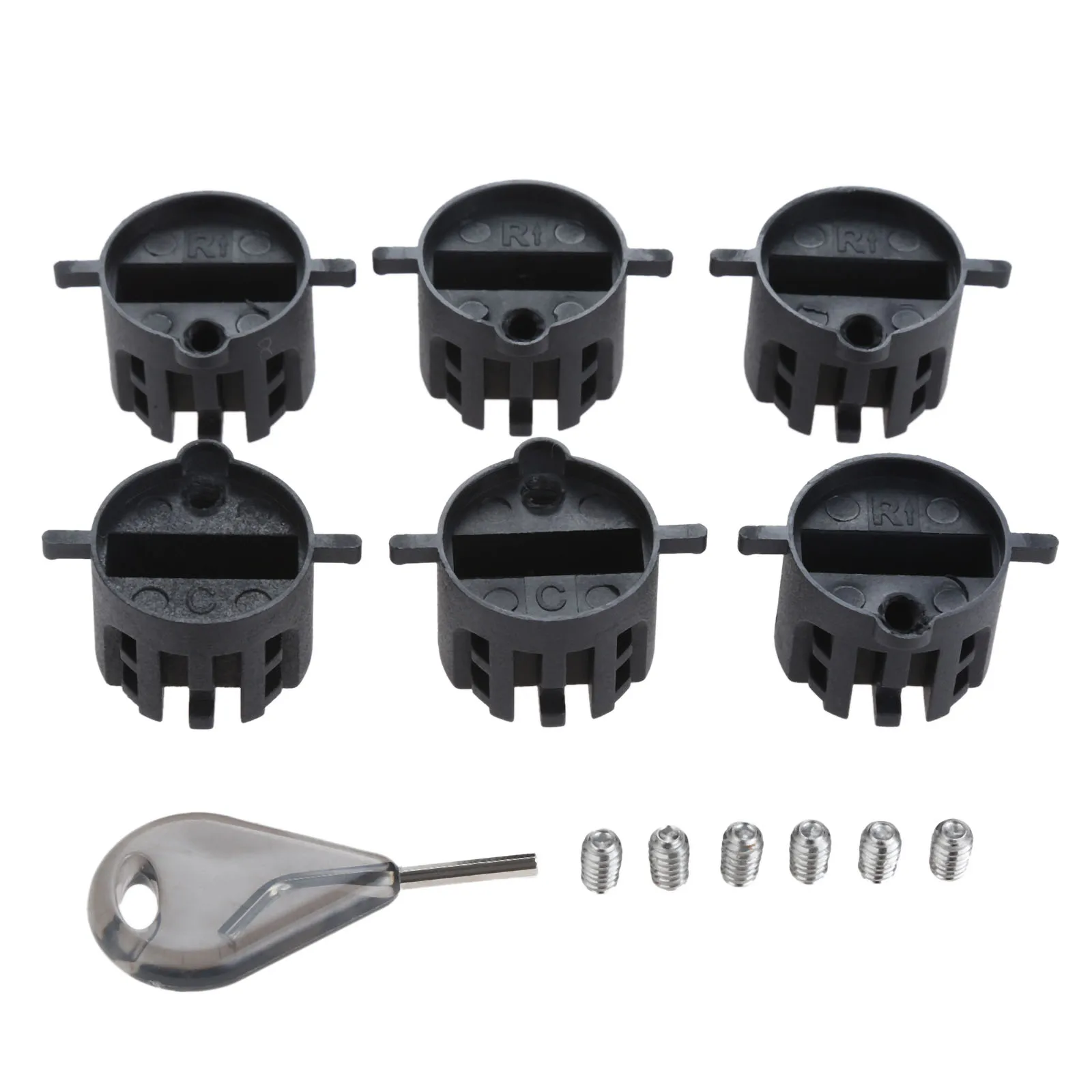 6pcs/set Surfboard Fins Plugs with Screws & Key Nylon Plastic Metal Board Spare Parts For FCS Surfboard Fin Box
6pcs/set Surfboard Fins Plugs with Screws & Key Nylon Plastic Metal Board Spare Parts For FCS Surfboard Fin Box