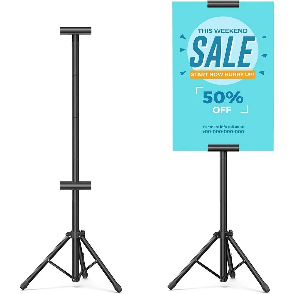 Poster Stand 2 Pack Banner Stands oldable loor Standing Sign Holder Adjustable Height Up to 88" Double Sided Tripod Retractable
Poster Stand 2 Pack Banner Stands oldable loor Standing Sign Holder Adjustable Height Up to 88" Double Sided Tripod Retractable