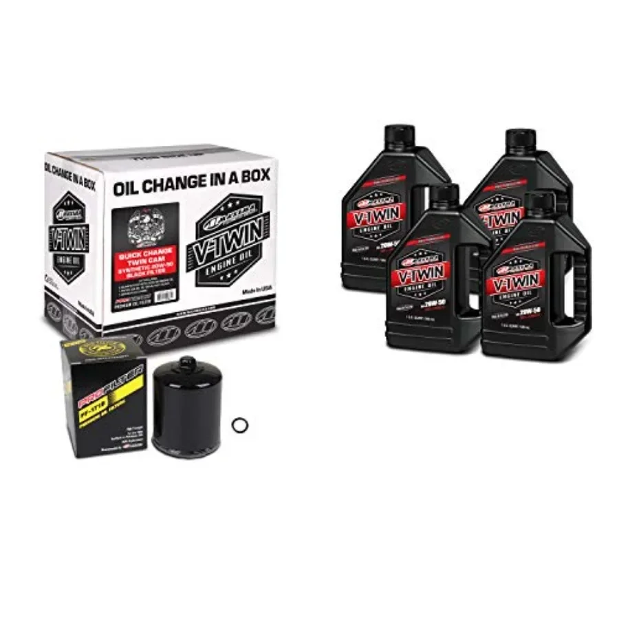 V-Twin Quick Change Kit for motorcycle applications, synthetic material with black filter, corrosion-resistant finish
V-Twin Quick Change Kit for motorcycle applications, synthetic material with black filter, corrosion-resistant finish