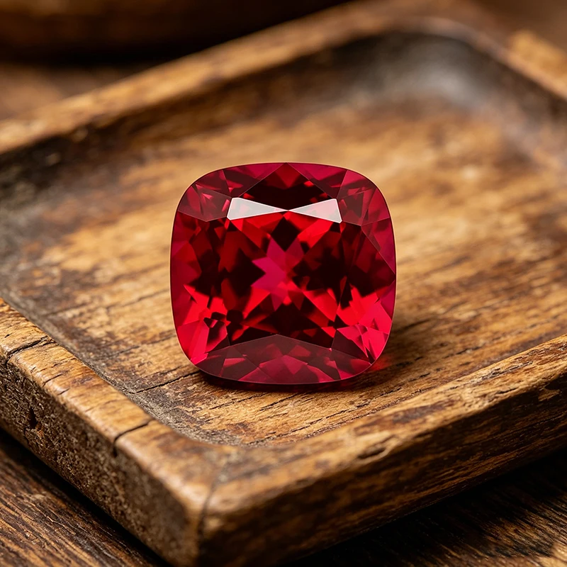 Top Pigeon Blood Red Cushion Cut Lab Grown Ruby Loose Gemstones High Gloss Synthetic Ruby With Official AGL Certificate For DIY
Top Pigeon Blood Red Cushion Cut Lab Grown Ruby Loose Gemstones High Gloss Synthetic Ruby With Official AGL Certificate For DIY