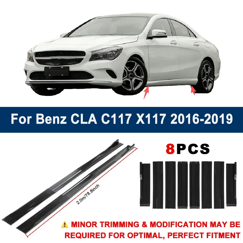 Aerodynamic 2m Sectional Side Skirt Extension Lips Racing Side Spoiler For Mercedes Benz CLA C117 X117 16-19 Sport Upgrade Kit
Aerodynamic 2m Sectional Side Skirt Extension Lips Racing Side Spoiler For Mercedes Benz CLA C117 X117 16-19 Sport Upgrade Kit