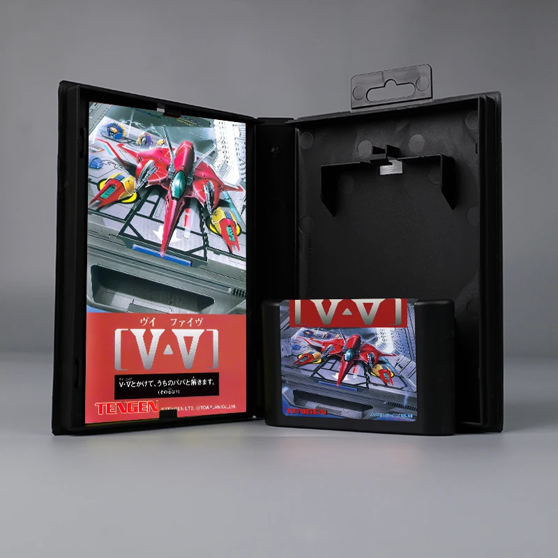 V-V JAP cover 16bit MD game card with box with manual for Sega Genesis Megadrive console
V-V JAP cover 16bit MD game card with box with manual for Sega Genesis Megadrive console