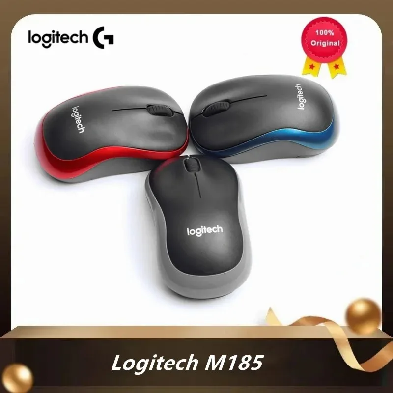 Logitech M185 2.4GHz wireless mouse, 1000 DPI optical tracking, USB Nano receiver, suitable for office, home computers, laptops
Logitech M185 2.4GHz wireless mouse, 1000 DPI optical tracking, USB Nano receiver, suitable for office, home computers, laptops