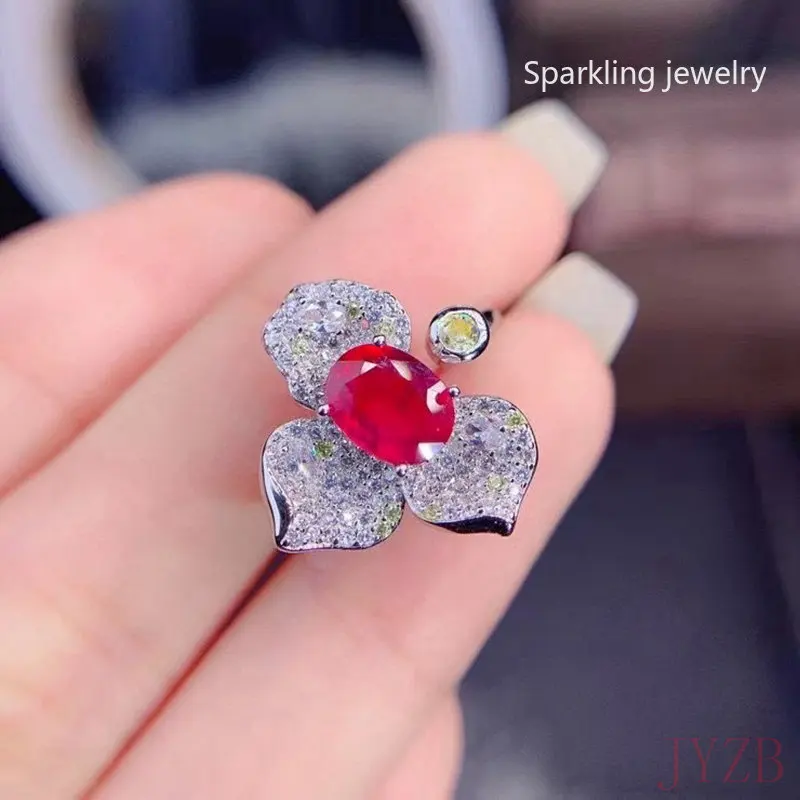 Natural Burma 6x8mm Ruby Ring 925 Sterling Silver Luxurious Setting Birthday Gift
Natural Burma 6x8mm Ruby Ring 925 Sterling Silver Luxurious Setting Birthday Gift