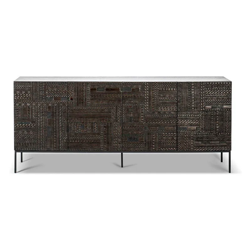 Nordic ash wood dining side cabinet, solid wood light luxury carved cabinet, multi-functional storage, retro and simple
Nordic ash wood dining side cabinet, solid wood light luxury carved cabinet, multi-functional storage, retro and simple