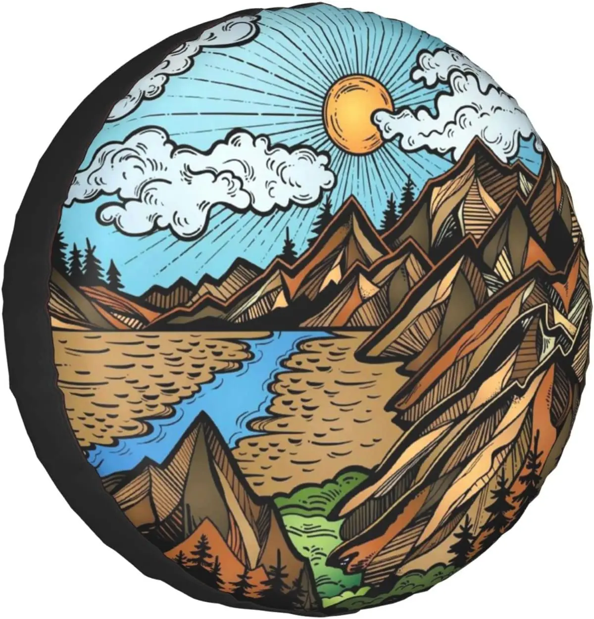 Винтажная Обложка для шин Mountain is call защита колес, универсальная подходящая для трейлера, внедорожника, грузовика, дорожного прицепа 14 15 16 17 дюймов
Винтажная Обложка для шин Mountain is call защита колес, универсальная подходящая для трейлера, внедорожника, грузовика, дорожного прицепа 14 15 16 17 дюймов