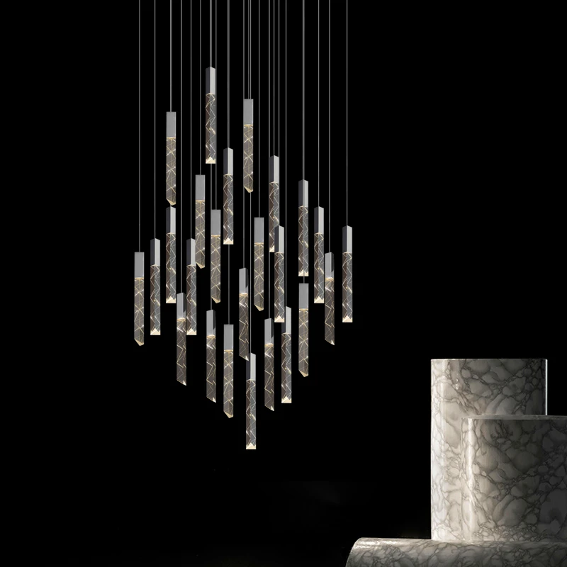 Nordic LOFT Stair LED Pendant Light Luxury Restaurant Bar for Living Room Rotating Villa Creative Home Decor Light Fixture
Nordic LOFT Stair LED Pendant Light Luxury Restaurant Bar for Living Room Rotating Villa Creative Home Decor Light Fixture