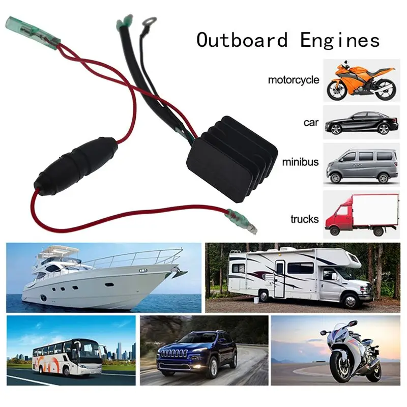 #61C Automotive Parts & Accessories,Voltage Regulator Rectifier for Yamaha 25Hp-70Hp Outboard Engines (Black)
#61C Automotive Parts & Accessories,Voltage Regulator Rectifier for Yamaha 25Hp-70Hp Outboard Engines (Black)