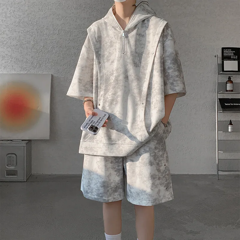 Men Cargo Style Set Men Casual Hooded Short Sleeve T-Shirt +Shorts Male Loose Pullover Fashion Handsometracksuits
Men Cargo Style Set Men Casual Hooded Short Sleeve T-Shirt +Shorts Male Loose Pullover Fashion Handsometracksuits