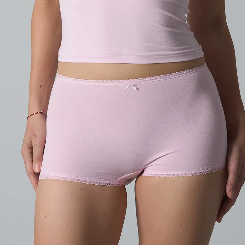 Cotton Lace Short Underwear Cotton Solid Women Panties Safety Pants Mid-Waist Boxer Breathable Seamless Bow Ladies Boyshorts
Cotton Lace Short Underwear Cotton Solid Women Panties Safety Pants Mid-Waist Boxer Breathable Seamless Bow Ladies Boyshorts