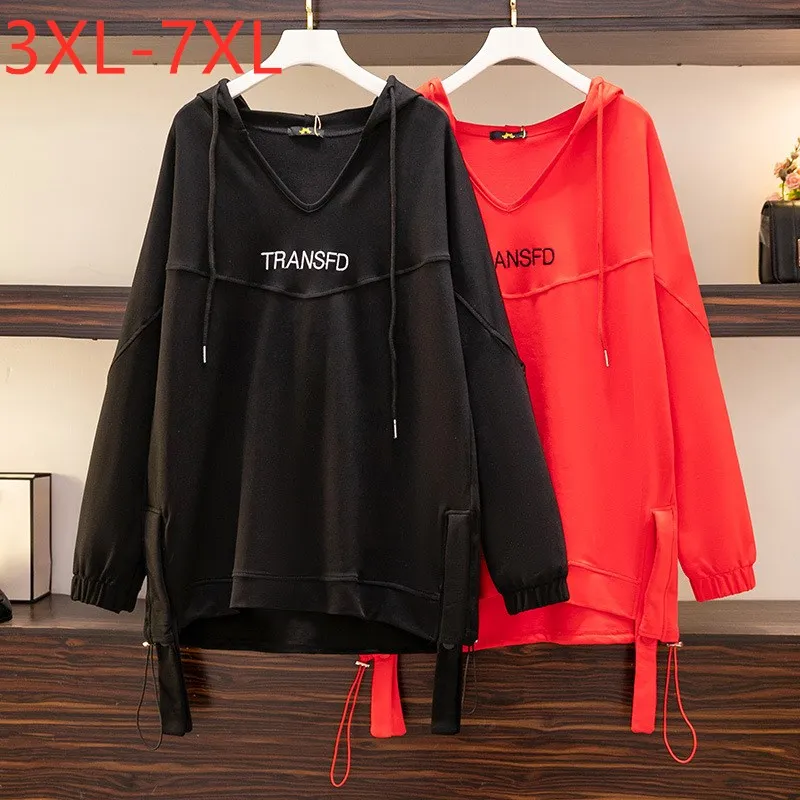 New 2022 Spring Autumn Plus Size Women Clothing Hoodie Large Long Sleeve Cotton Black Red Sweatshirt Coat 3XL 4XL 5XL 6XL 7XL
New 2022 Spring Autumn Plus Size Women Clothing Hoodie Large Long Sleeve Cotton Black Red Sweatshirt Coat 3XL 4XL 5XL 6XL 7XL