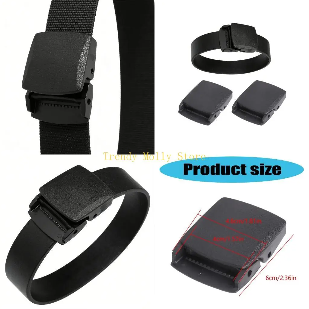 N5KB Plastic Belt Buckle 38mm NonMetal Allergy Lightweight For Nylon Belts Outdoor Sports Travel Easy Install
N5KB Plastic Belt Buckle 38mm NonMetal Allergy Lightweight For Nylon Belts Outdoor Sports Travel Easy Install