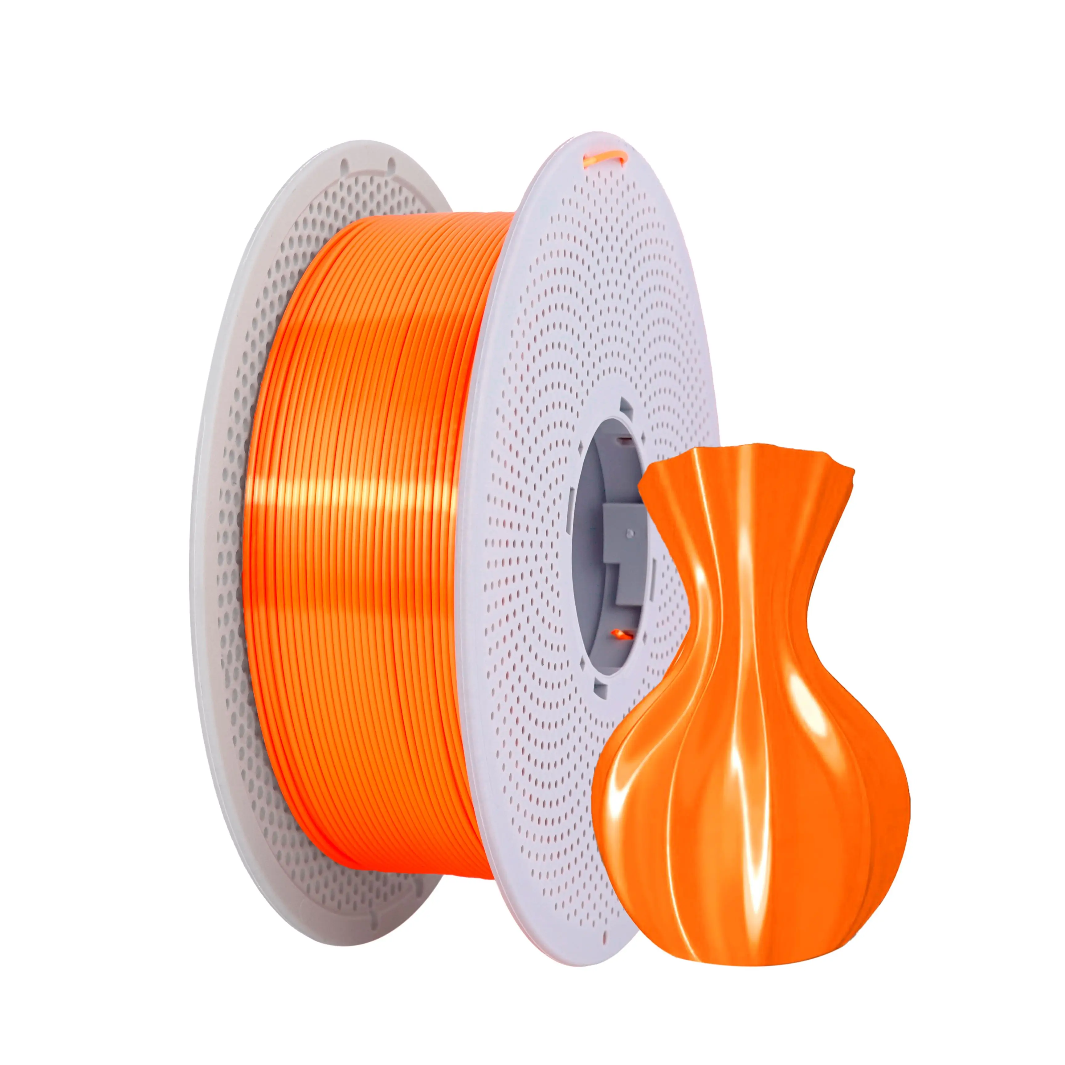 Silk PLA Filament 1.75mm Orange 1KG, Metal-Like Shiny 3D Printer Filament Dimensional Accuracy +/-0.03mm, 1kg Spool(2.4lbs), Fi
Silk PLA Filament 1.75mm Orange 1KG, Metal-Like Shiny 3D Printer Filament Dimensional Accuracy +/-0.03mm, 1kg Spool(2.4lbs), Fi