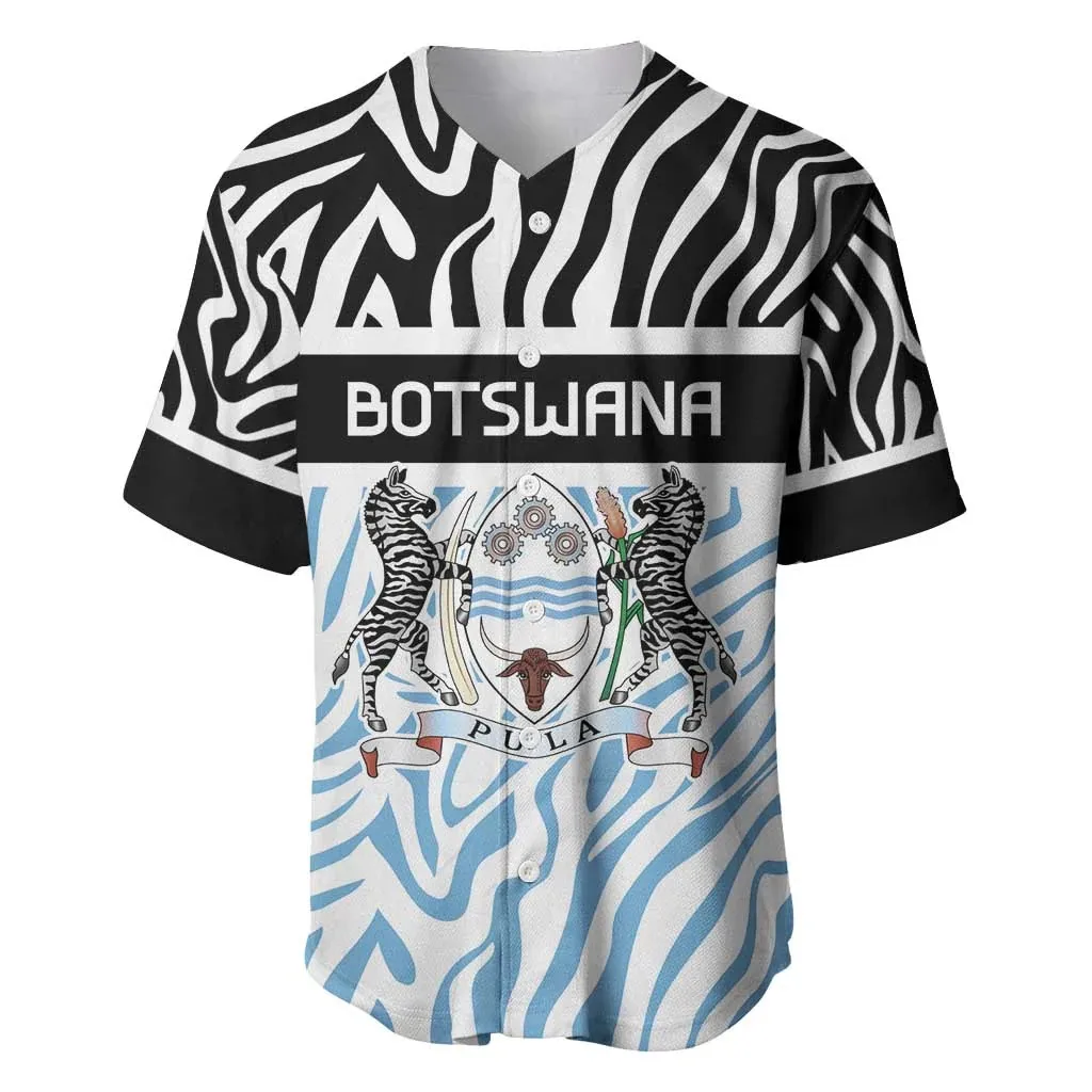 Botswana Emblem Men's Baseball Jersey - Premium Smooth White and Blue Button-Up Jacket, Perfect for Beach and Vacation Wear
Botswana Emblem Men's Baseball Jersey - Premium Smooth White and Blue Button-Up Jacket, Perfect for Beach and Vacation Wear