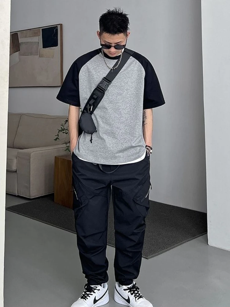 Edgy Patchwork Men's T-Shirt Big and Tall Round Neck Short Sleeve Casual Summer Wear Comfortable Loose Fit
Edgy Patchwork Men's T-Shirt Big and Tall Round Neck Short Sleeve Casual Summer Wear Comfortable Loose Fit