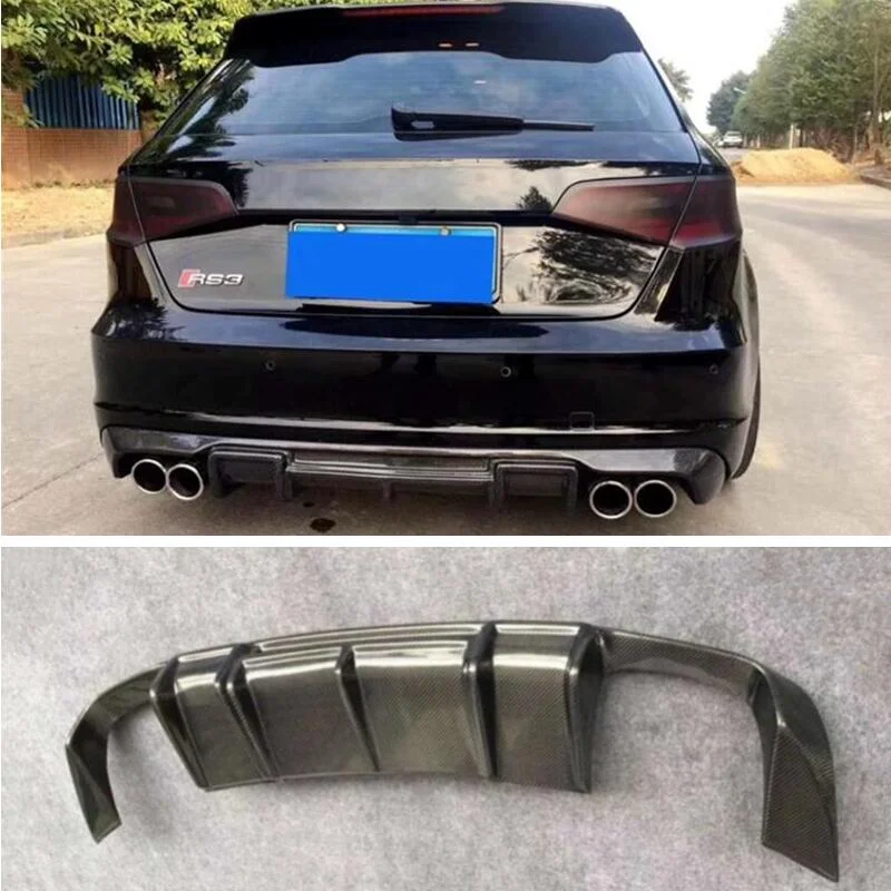 New! For Audi A3 S Line S3 Sportback 2013 2014 2015 16 Real Carbon Fiber Rear Diffuser Kit Lip Spoiler High Quality Refits Split
New! For Audi A3 S Line S3 Sportback 2013 2014 2015 16 Real Carbon Fiber Rear Diffuser Kit Lip Spoiler High Quality Refits Split